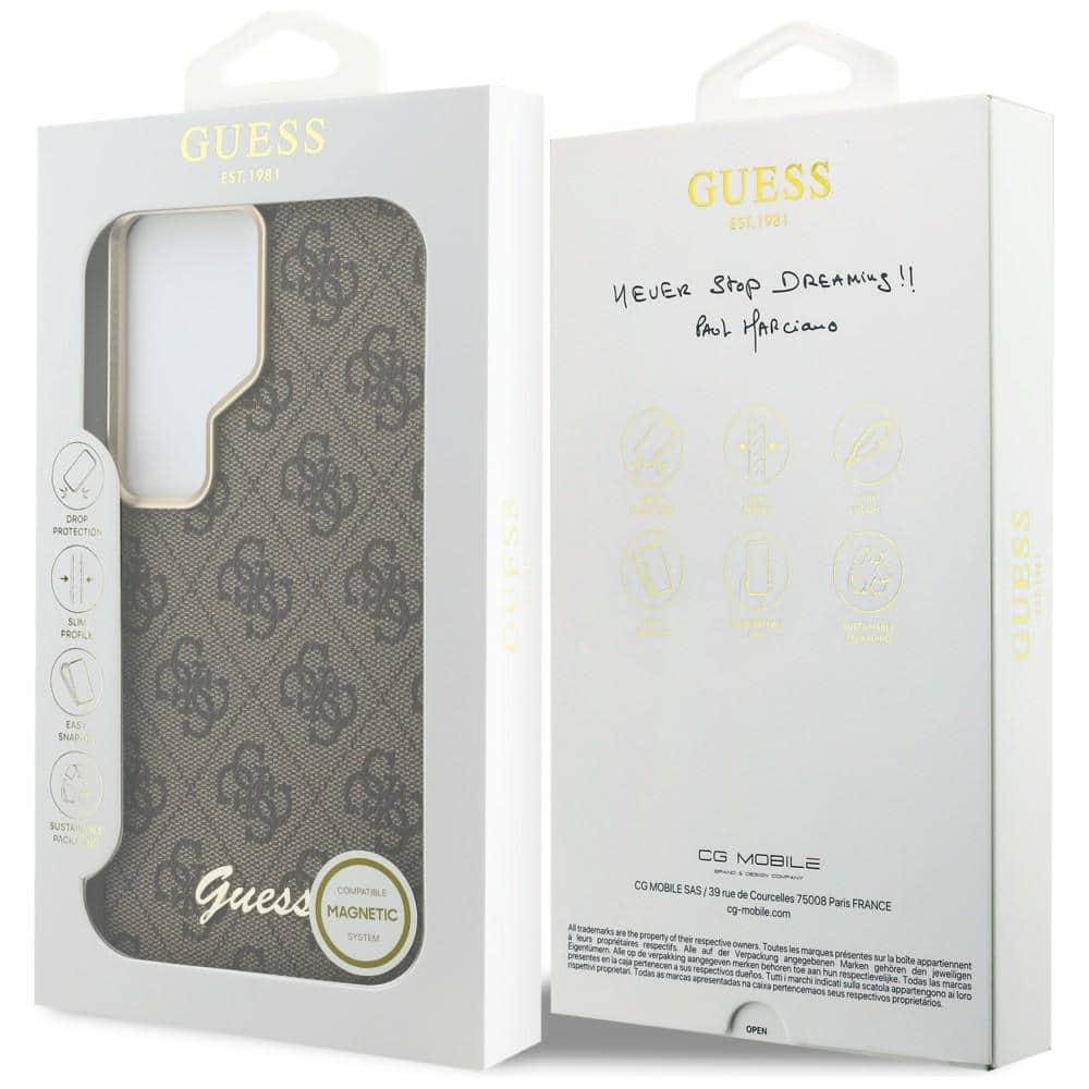 Guess 4G Script - θήκη για Samsung Galaxy S26 Ultra - Καφέ - Image 8