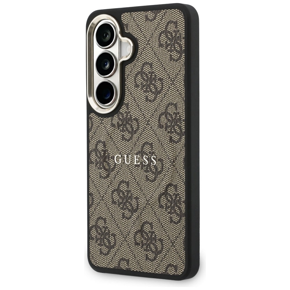 Θήκη Guess 4G με ανάγλυφο δαχτυλίδι MagSafe για Samsung Galaxy S26 καφέ - Image 2