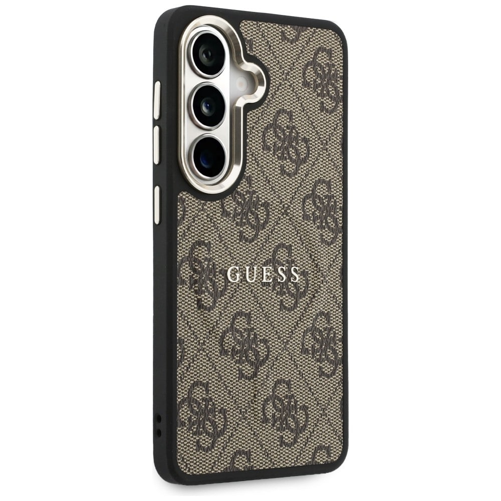 Θήκη Guess 4G με ανάγλυφο δαχτυλίδι MagSafe για Samsung Galaxy S26 καφέ - Image 4