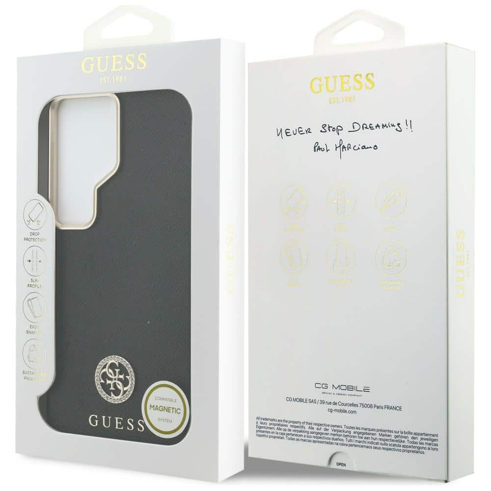 Guess 4G Rhinestone Round Logo - θήκη για Samsung Galaxy S26 Ultra - Μαύρο - Image 8