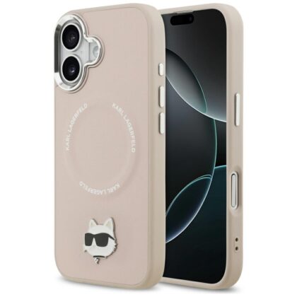 Karl Lagerfeld Choupette Pin MagSafe - θήκη για Apple iPhone 17 - Ροζ