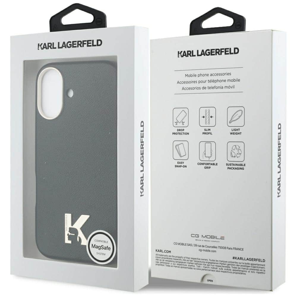 Karl Lagerfeld Karl Head Logo MagSafe - θήκη για Apple iPhone 17 - Μαύρο - Image 8