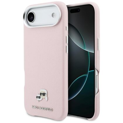 Karl Lagerfeld Karl & Choupette Head Pins Saffiano - θήκη για Apple iPhone Air - Ροζ