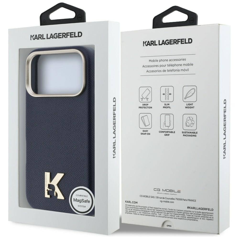 Karl Lagerfeld Karl Head Logo MagSafe - θήκη για Apple iPhone 17 Pro - Μπλε - Image 8