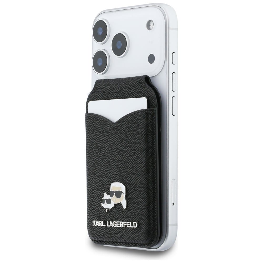 Πορτοφόλι Karl Lagerfeld Stand Mirror MagSafe με καθρέφτη σε μαύρο χρώμα - Image 2