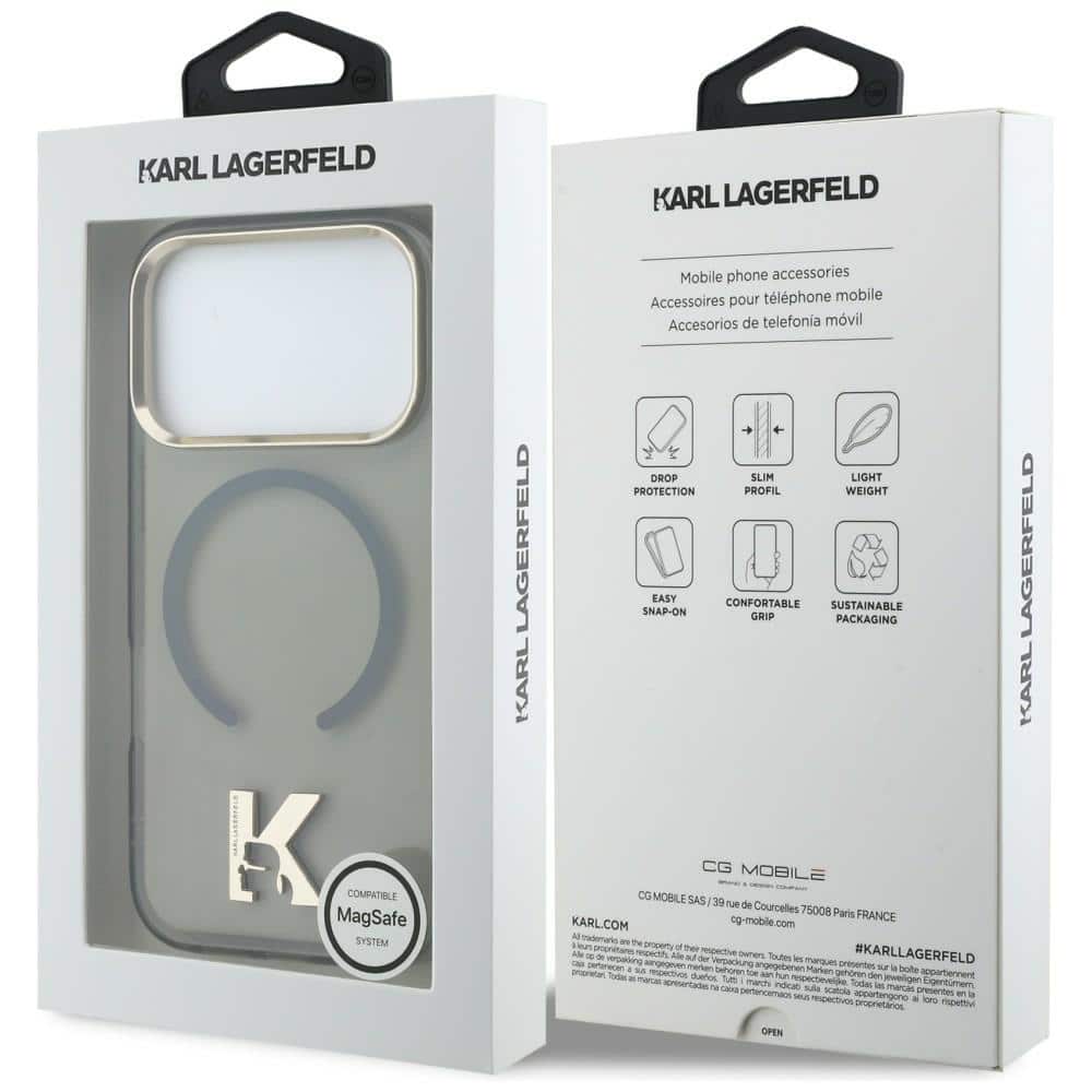 Karl Lagerfeld IML K Head Logo - θήκη για Apple iPhone 17 Pro - Μαύρο - Image 8
