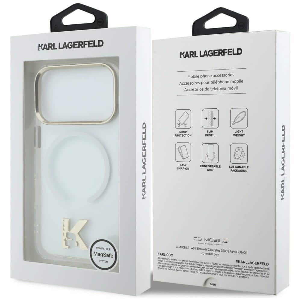 Karl Lagerfeld IML K Head Logo - θήκη για Apple iPhone 17 Pro Max - Διάφανο - Image 8