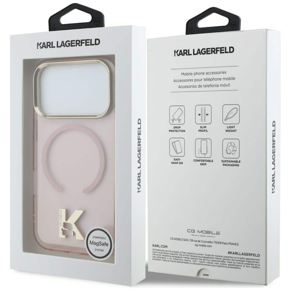 Karl Lagerfeld IML K Head Logo - θήκη για Apple iPhone 17 Pro Max - Ροζ - Image 8