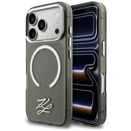 Karl Lagerfeld IML KL Script Logo - θήκη για Apple iPhone 17 Pro Max - Μαύρο