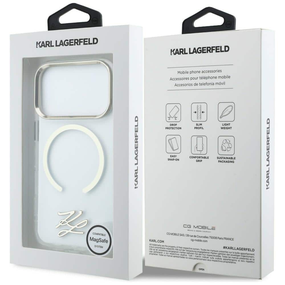 Karl Lagerfeld IML KL Script Logo - θήκη για Apple iPhone 17 Pro - Διάφανο - Image 8