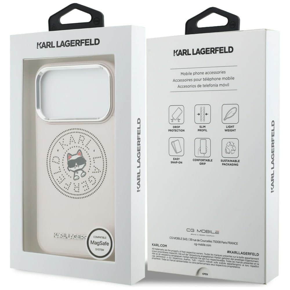 Karl Lagerfeld Point & Choupette Sketch - θήκη για Apple iPhone 17 Pro - Ροζ - Image 8