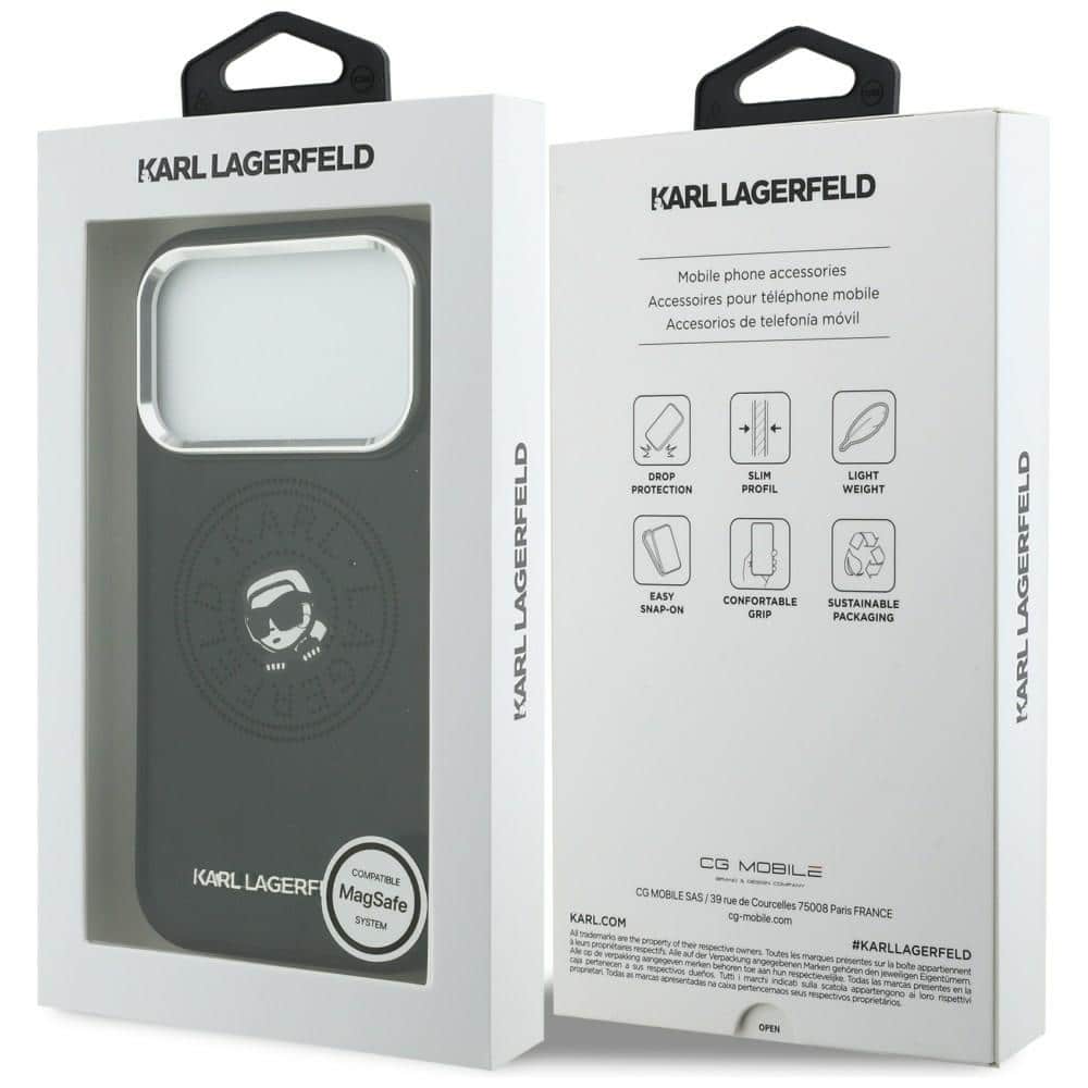 Karl Lagerfeld Point & Karl Sketch - θήκη για Apple iPhone 17 Pro - Μαύρο - Image 8