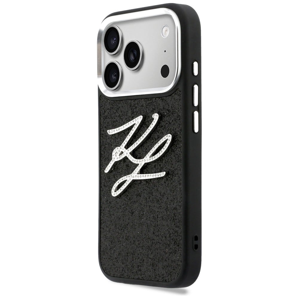 Karl Lagerfeld IML Glitter KL Diamond Logo - θήκη για Apple iPhone 17 Pro - Μαύρο - Image 2