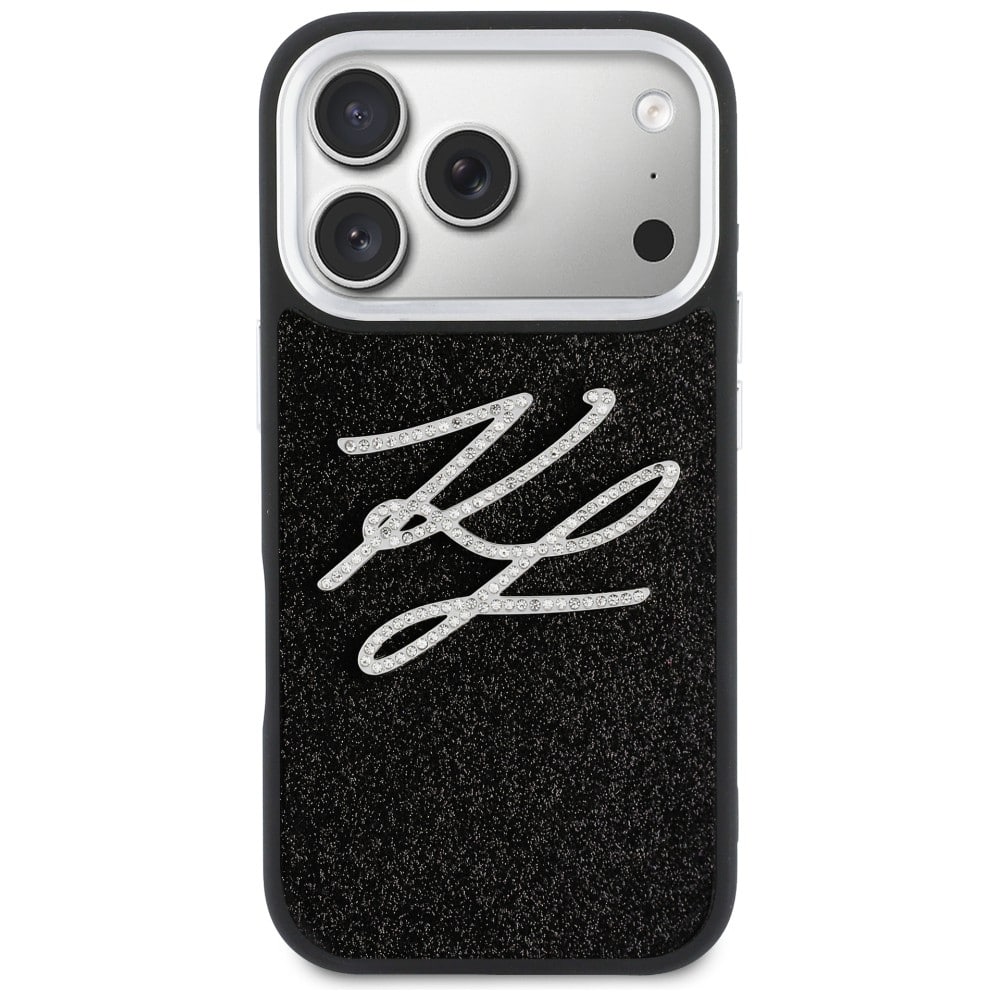 Karl Lagerfeld IML Glitter KL Diamond Logo - θήκη για Apple iPhone 17 Pro - Μαύρο - Image 3