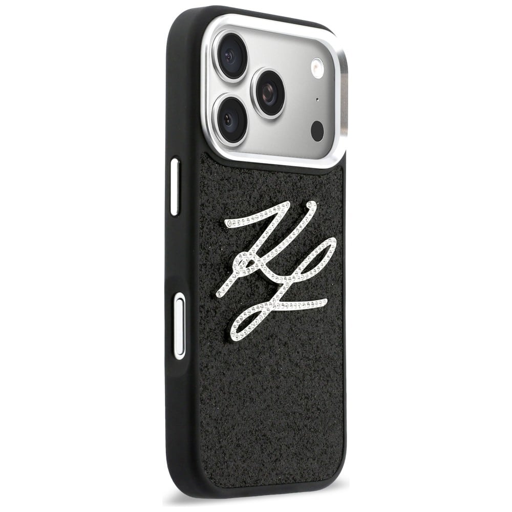 Karl Lagerfeld IML Glitter KL Diamond Logo - θήκη για Apple iPhone 17 Pro - Μαύρο - Image 4