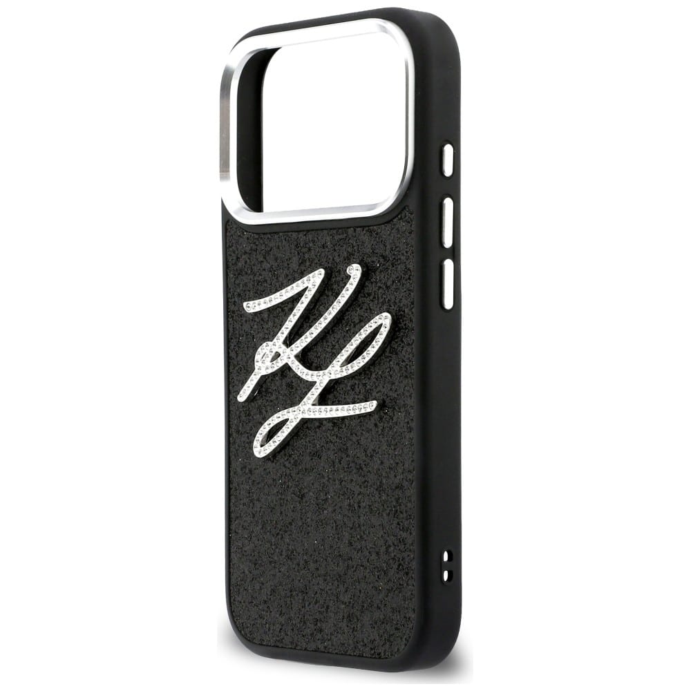 Karl Lagerfeld IML Glitter KL Diamond Logo - θήκη για Apple iPhone 17 Pro - Μαύρο - Image 6