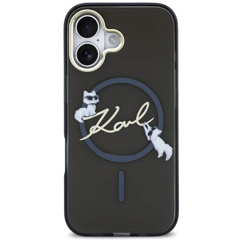 Karl Lagerfeld IML Choupettes Karl Script Logo - θήκη για Apple iPhone 17 - Μαύρο - Image 3