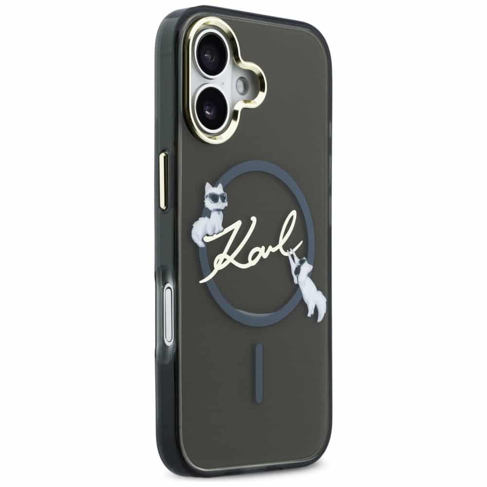 Karl Lagerfeld IML Choupettes Karl Script Logo - θήκη για Apple iPhone 17 - Μαύρο - Image 4