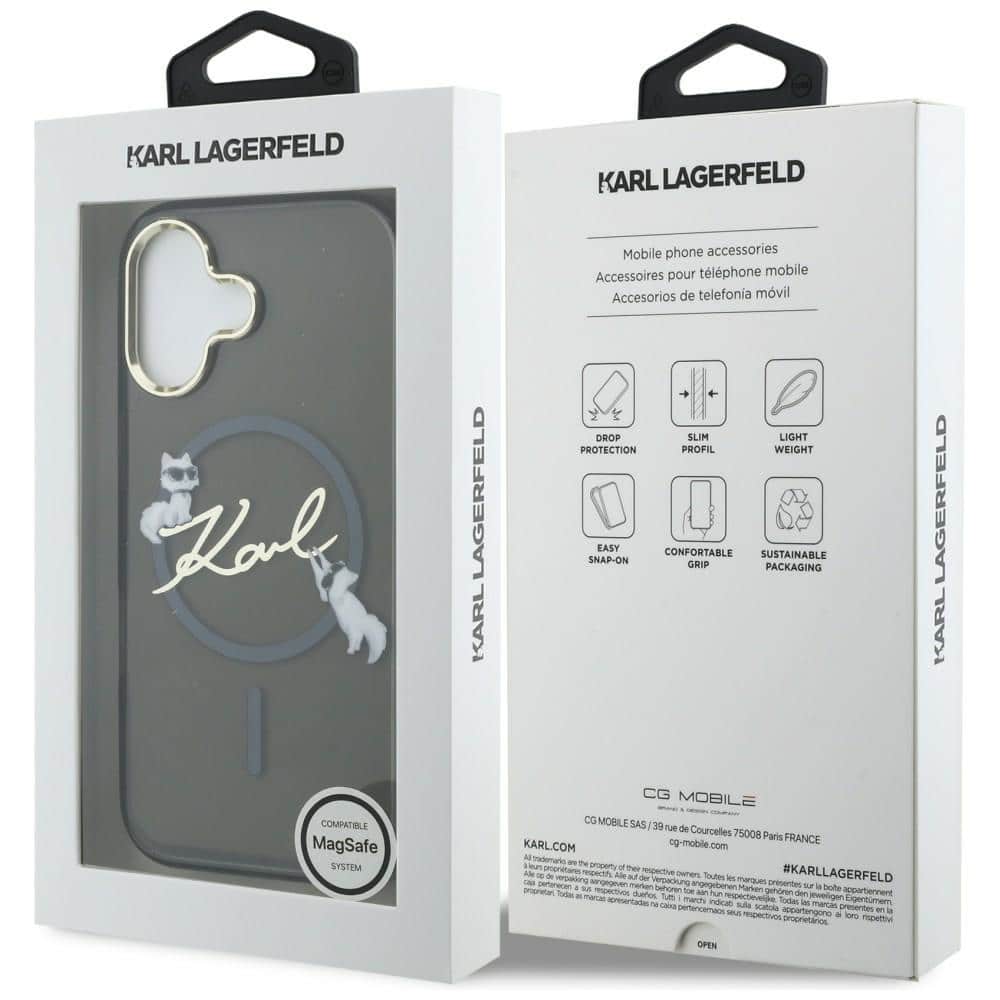 Karl Lagerfeld IML Choupettes Karl Script Logo - θήκη για Apple iPhone 17 - Μαύρο - Image 8