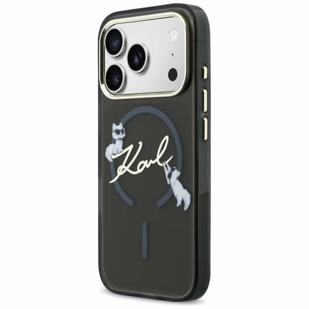 Karl Lagerfeld IML Choupettes Karl Script Logo - θήκη για Apple iPhone 17 Pro - Μαύρο - Image 2