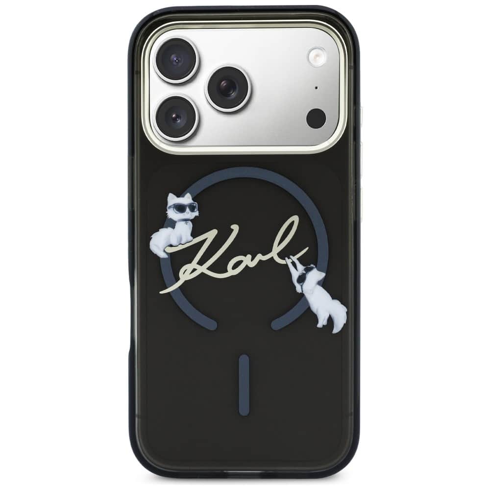Karl Lagerfeld IML Choupettes Karl Script Logo - θήκη για Apple iPhone 17 Pro - Μαύρο - Image 3