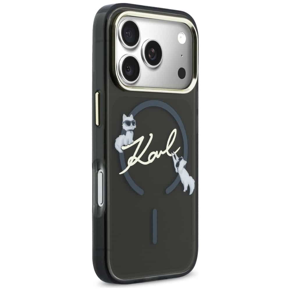 Karl Lagerfeld IML Choupettes Karl Script Logo - θήκη για Apple iPhone 17 Pro - Μαύρο - Image 4