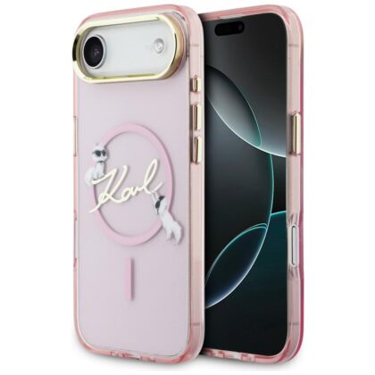 Karl Lagerfeld Choupettes Karl Script Logo - θήκη για Apple iPhone Air - Ροζ