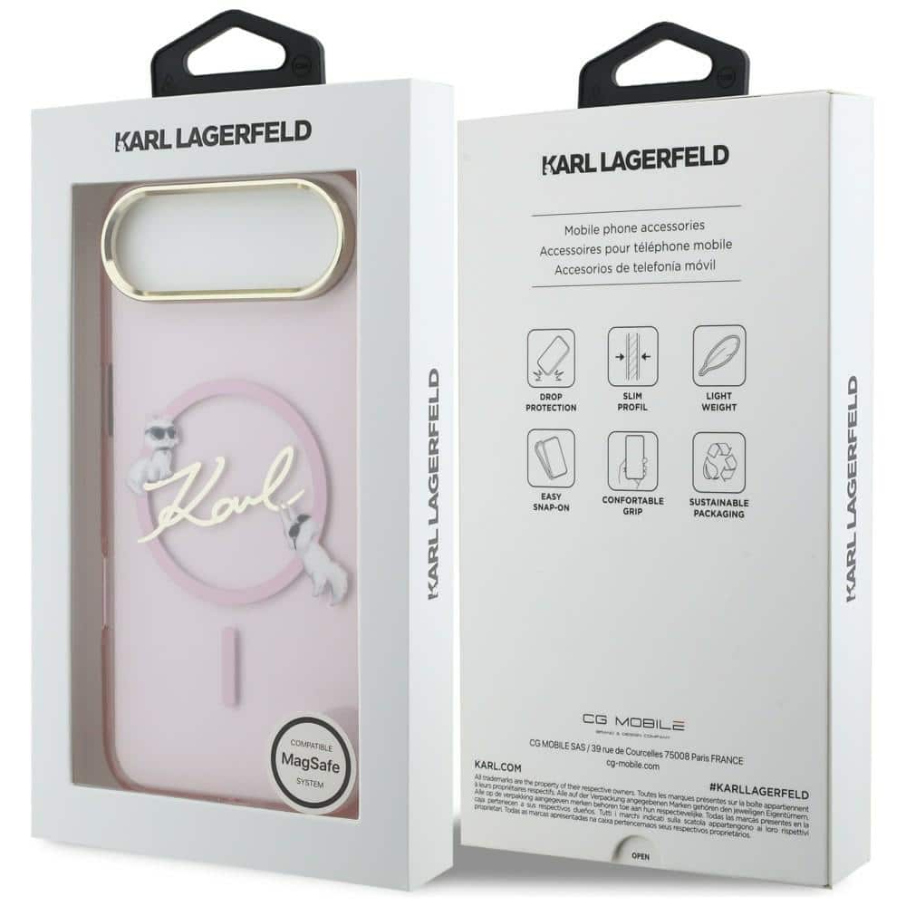 Karl Lagerfeld Choupettes Karl Script Logo - θήκη για Apple iPhone Air - Ροζ - Image 8