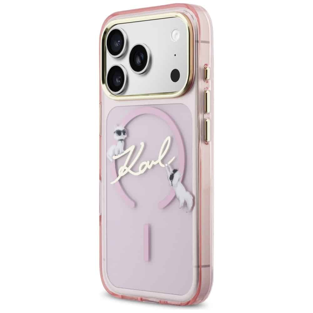 Karl Lagerfeld IML Choupettes Karl Script Logo - θήκη για Apple iPhone 17 Pro - Ροζ - Image 2