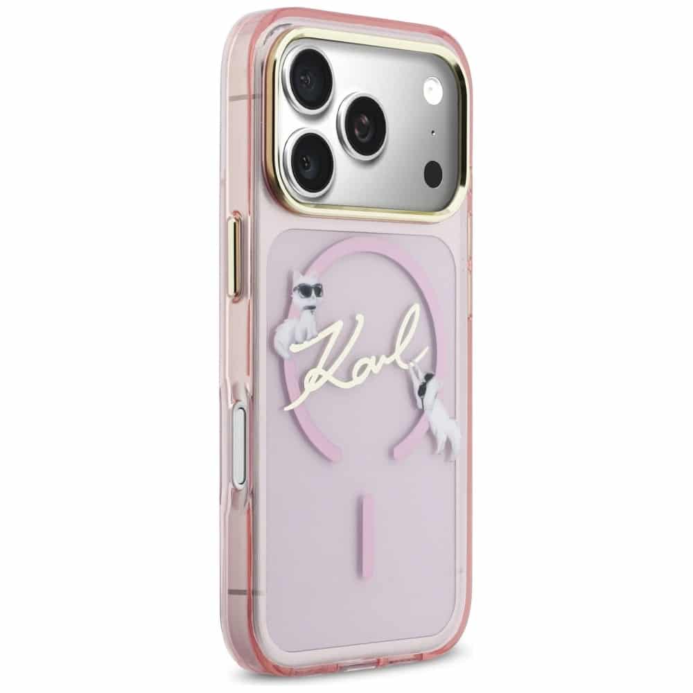 Karl Lagerfeld IML Choupettes Karl Script Logo - θήκη για Apple iPhone 17 Pro - Ροζ - Image 4