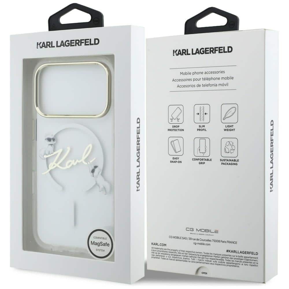 Karl Lagerfeld IML Choupettes Karl Script Logo - θήκη για Apple iPhone 17 Pro Max - Διάφανο - Image 8