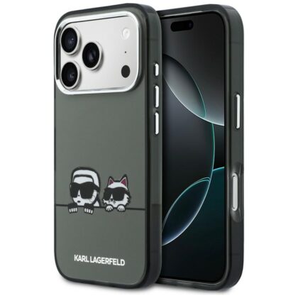 Karl Lagerfeld Karl & Choupette Peekaboo Logo - θήκη για Apple iPhone 17 Pro - Μαύρο
