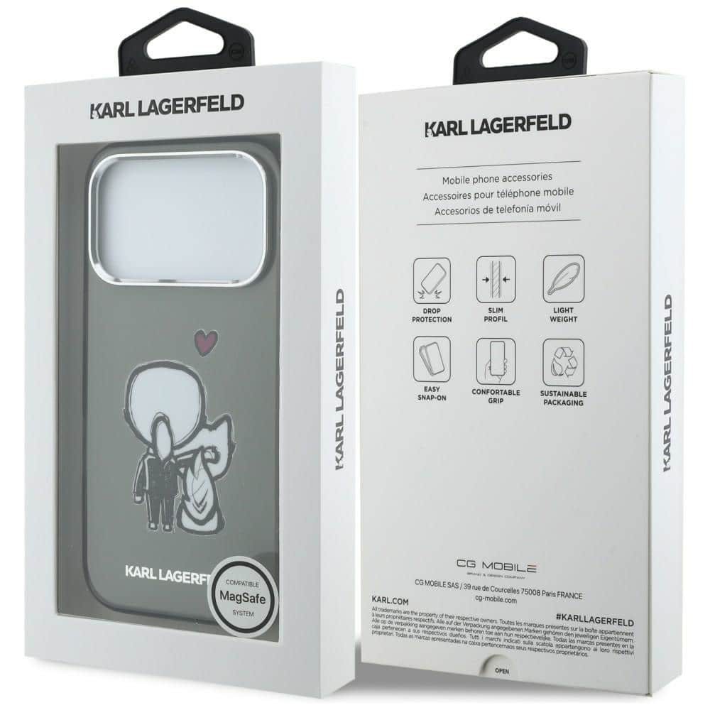 Karl Lagerfeld Karl & Choupette - θήκη για Apple iPhone 17 Pro - Μαύρο - Image 8