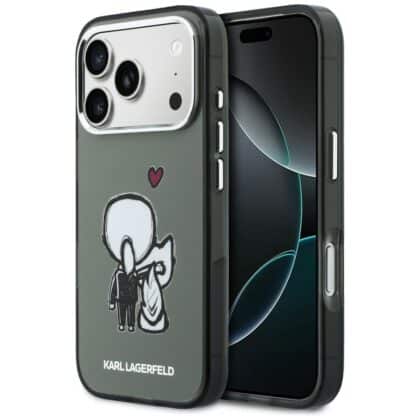 Karl Lagerfeld Karl & Choupette - θήκη για Apple iPhone 17 Pro Max - Μαύρο