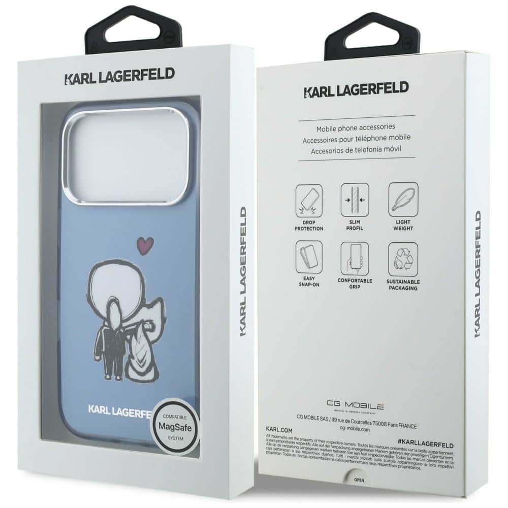 Karl Lagerfeld Karl & Choupette - θήκη για Apple iPhone 17 Pro - Μπλε - Image 8