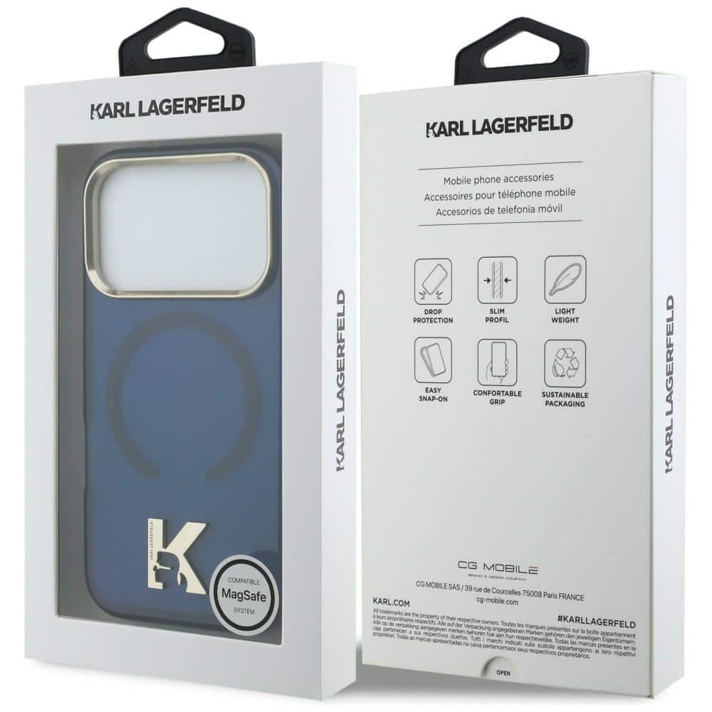 Karl Lagerfeld IML K Head Logo - θήκη για Apple iPhone 17 Pro Max - Μπλε - Image 8