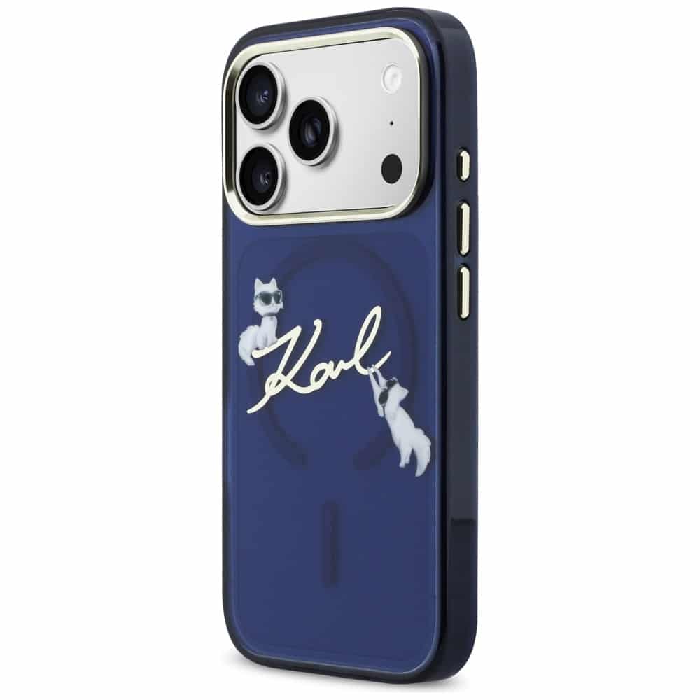 Karl Lagerfeld IML Choupettes Karl Script Logo - θήκη για Apple iPhone 17 Pro - Μπλε - Image 2