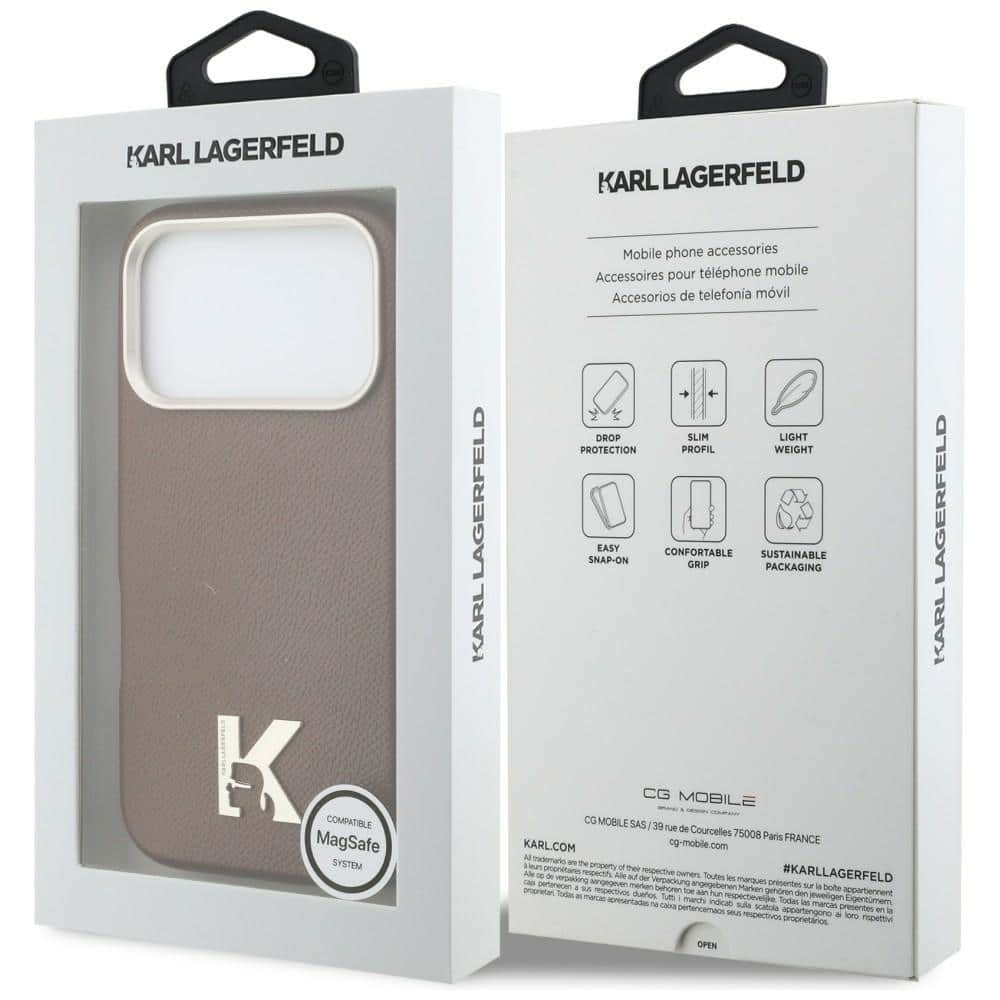 Karl Lagerfeld Karl Head Logo - θήκη για Apple iPhone 17 Pro - Καφέ - Image 8