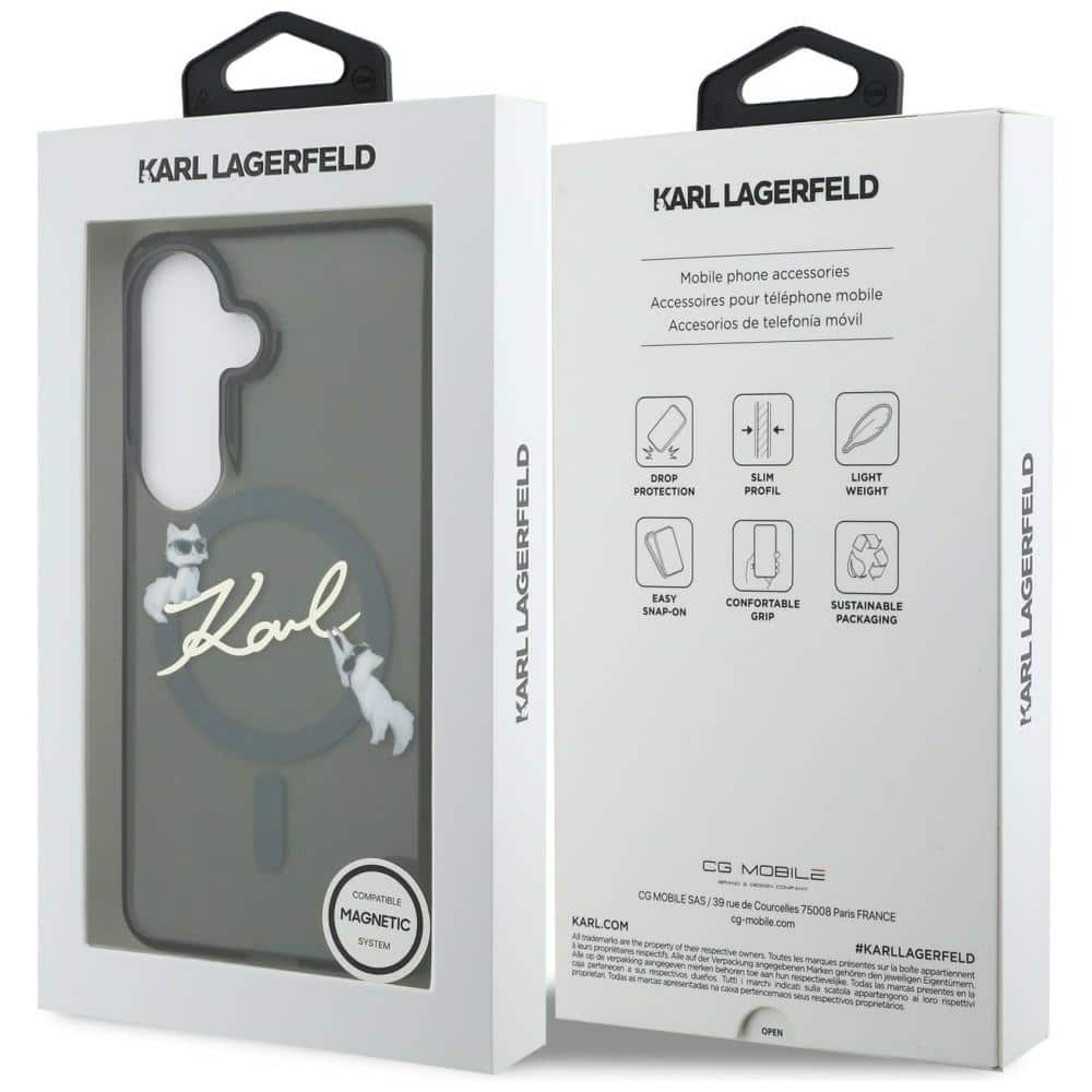 Θήκη Karl Lagerfeld IML KC Script MagSafe για Samsung Galaxy S26 Plus μαύρη - Image 8