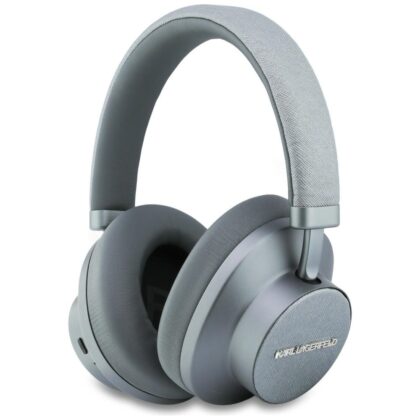 Ακουστικά Over-Ear Karl Lagerfeld Saffiano Επιμήκη Bluetooth ANC γκρι