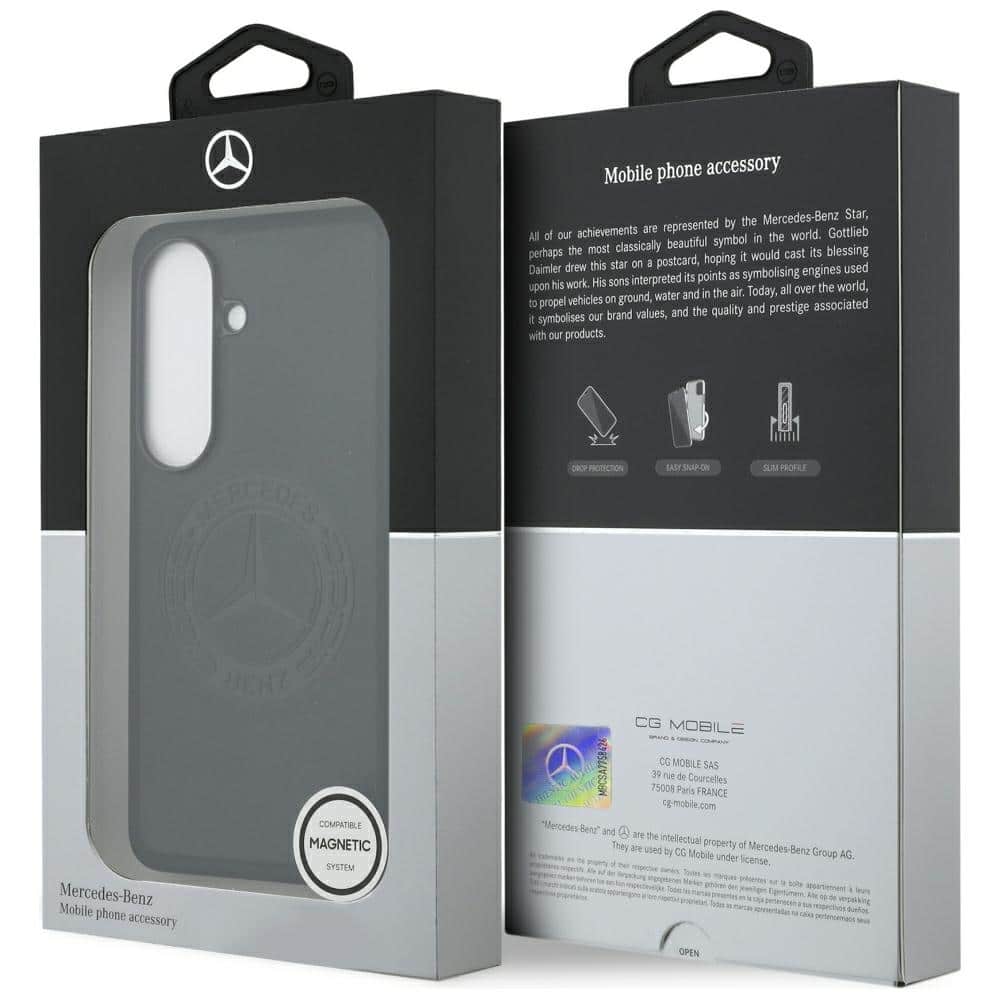 Θήκη Mercedes Vintage Logo MagSafe για Samsung Galaxy S26 μαύρη - Image 8