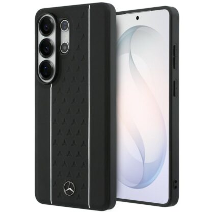 Θήκη Mercedes Laurel Leaves Vertical Stripes MagSafe για Samsung Galaxy S26 Ultra ασπρόμαυρη