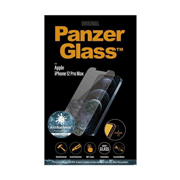 PanzerGlass Standard Super+ iPhone 12Pro Max Αντιβακτηριδιακό - Image 3