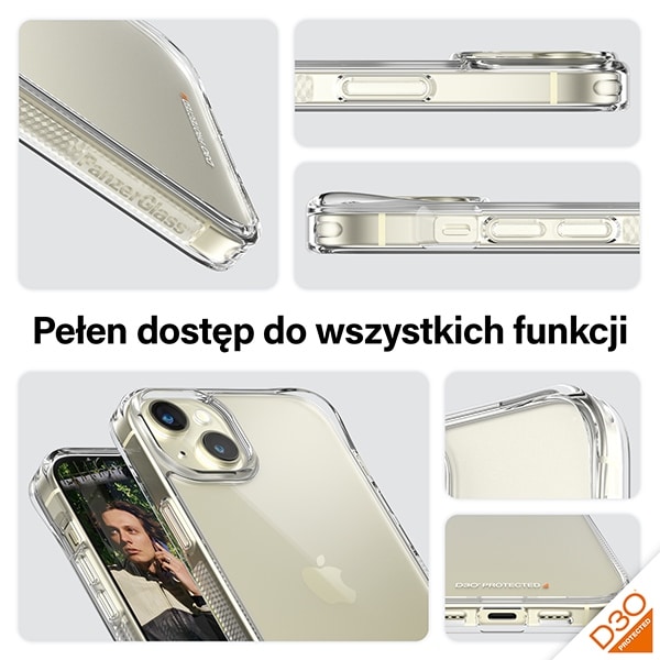 PanzerGlass HardCase - θήκη για Apple iPhone 15 Plus / 14 - Διάφανο - Image 3