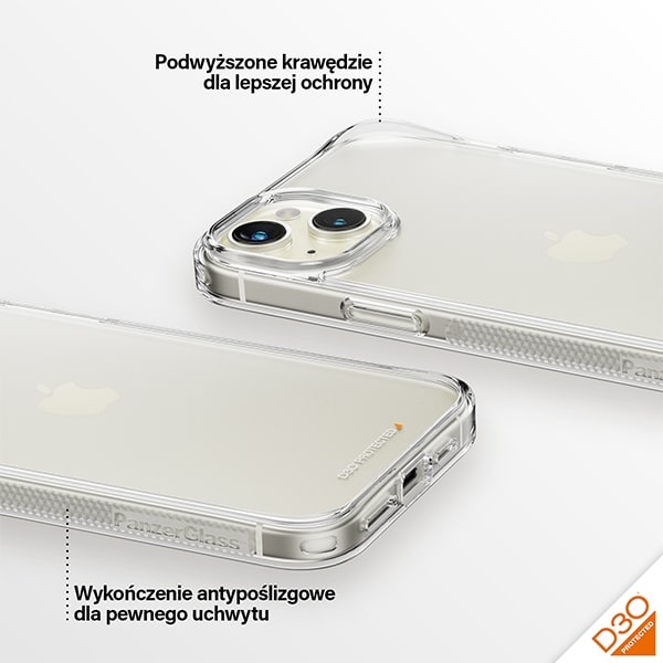 PanzerGlass HardCase - θήκη για Apple iPhone 15 Plus / 14 - Διάφανο - Image 4