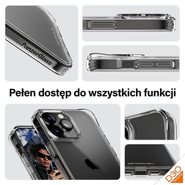 PanzerGlass HardCase - θήκη για Apple iPhone 15 Pro Max - Διάφανο - Image 3