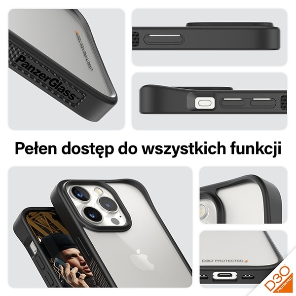 PanzerGlass ClearCase - θήκη για Apple iPhone 15 - Μαύρο - Image 3