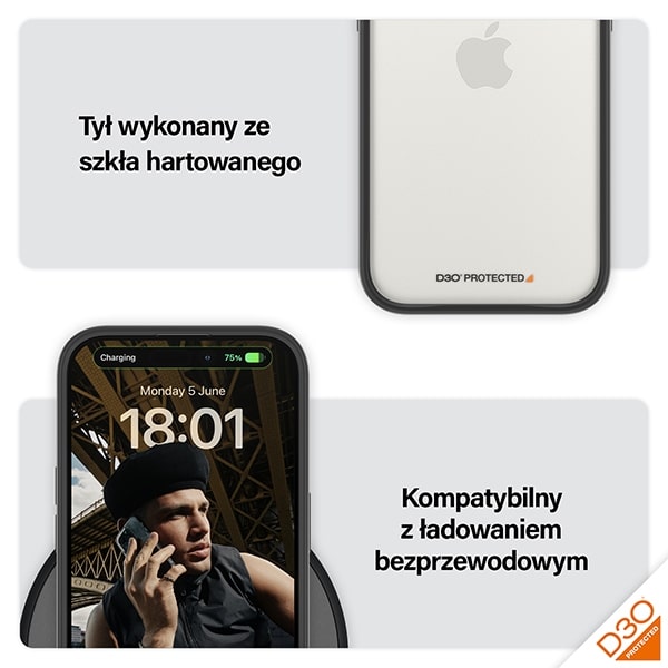 PanzerGlass ClearCase - θήκη για Apple iPhone 15 - Μαύρο - Image 5
