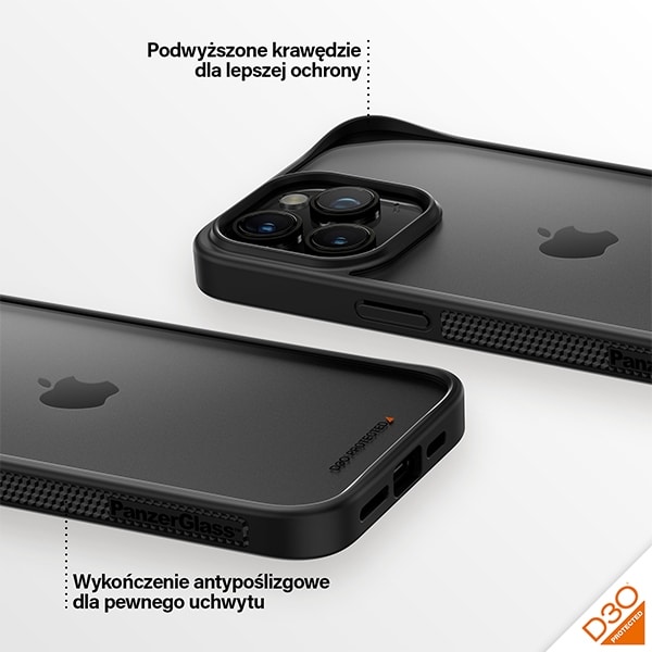 PanzerGlass ClearCase - θήκη για Apple iPhone 15 Pro Max - Μαύρο - Image 4