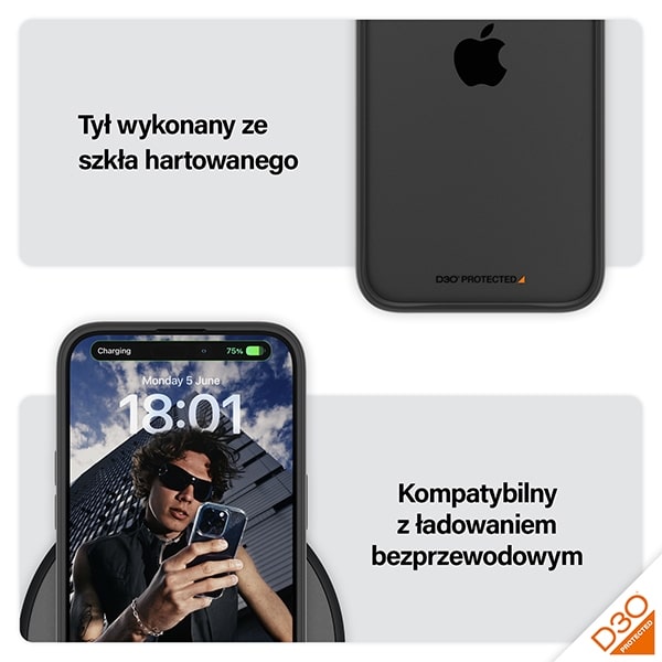 PanzerGlass ClearCase - θήκη για Apple iPhone 15 Pro Max - Μαύρο - Image 5